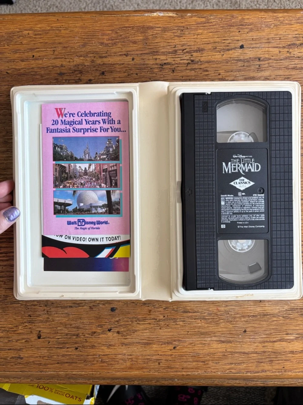 Walt Disney The Little Mermaid Classic VHS banned cover — Blue Cover